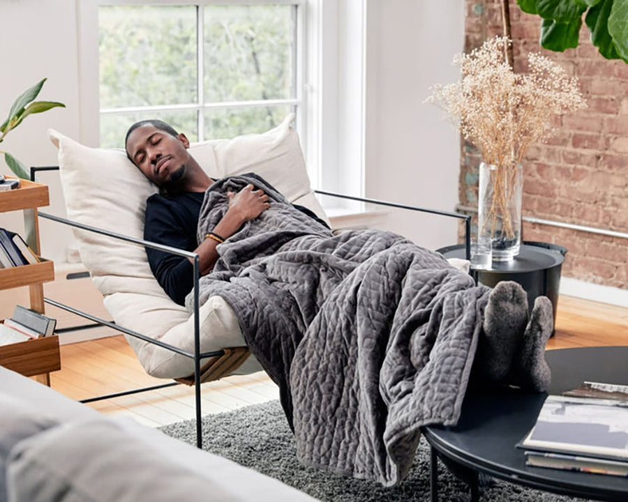 sleeping with gravity blanket