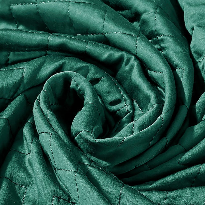 A twisted Forest Green Gravity Weighted Cooling Blanket - #color_forest-green