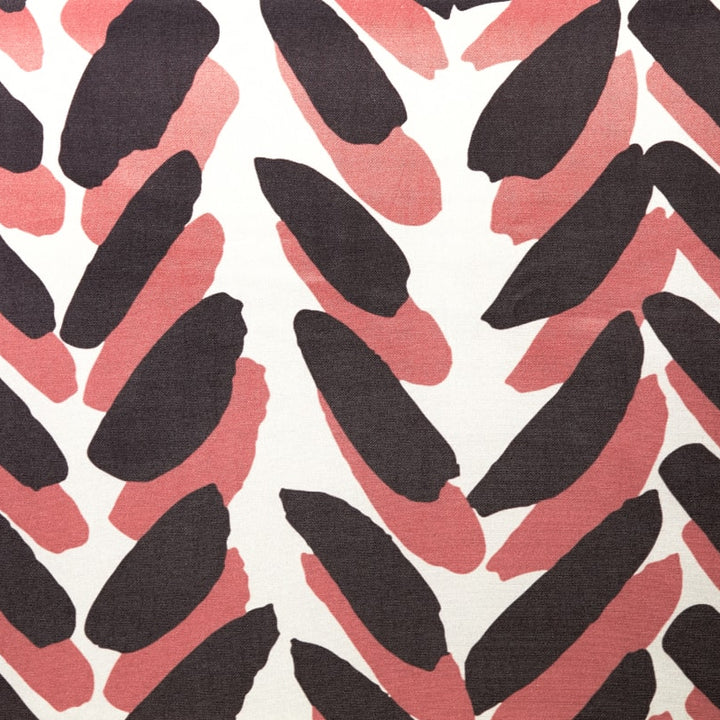 Closeup of fabric on a pink and brown weighted blanket