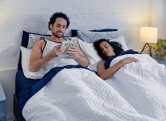 couple lying in bed together